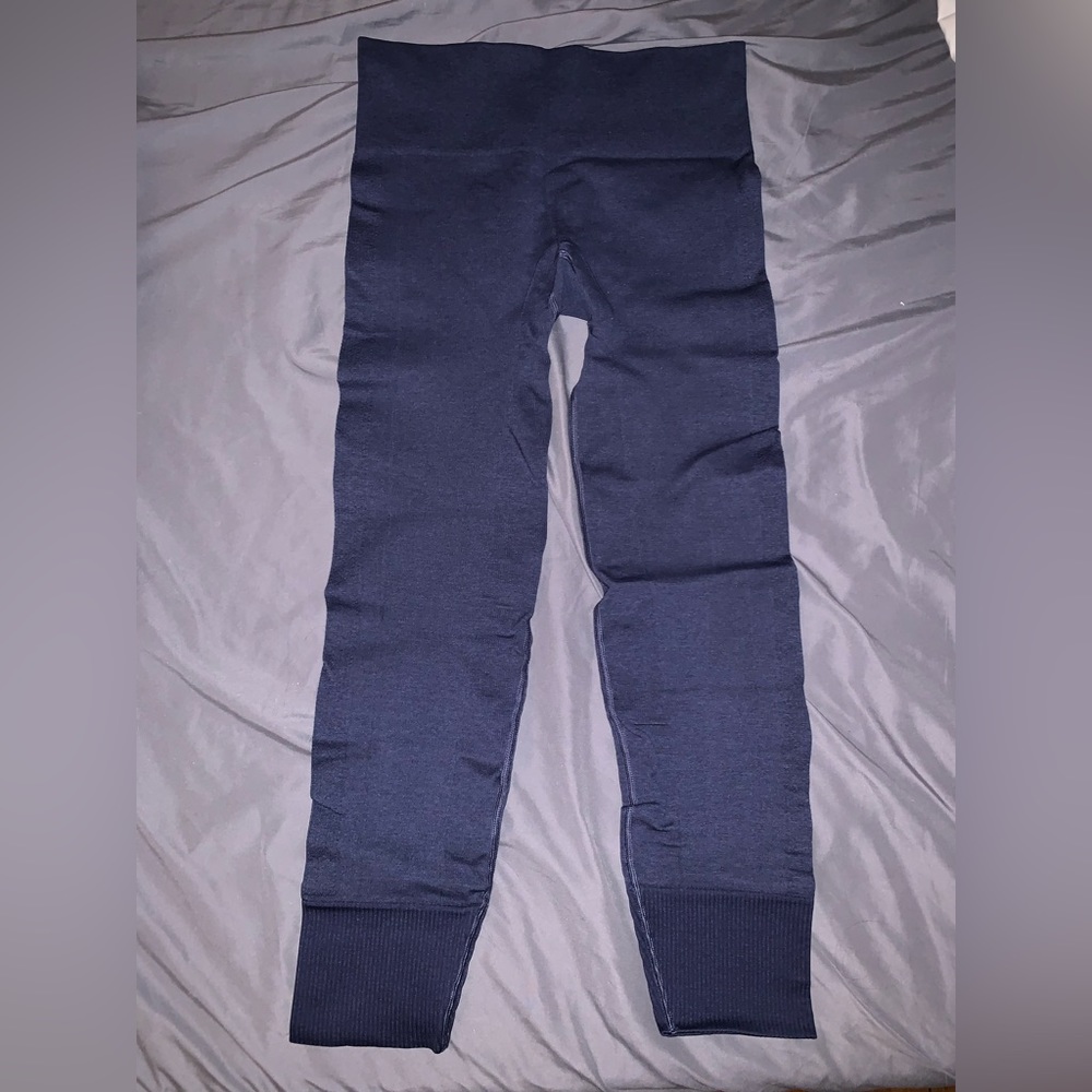 Lululemon Ebb To Street Legging Heathered Navy Blue Size 6 Yoga Pilates Gym